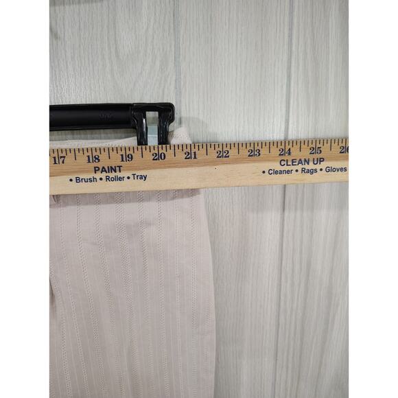 Briggs New York Women's Beige Striped Wide Leg Pants Plus Size 22W 100% Cotton - Picture 6 of 8
